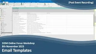 DDM Focus Workshop - Email Templates
