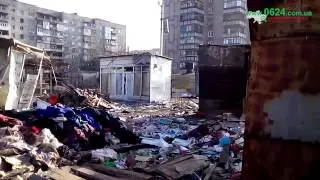 Горловский рынок "Александрия" практически полностью разрушен артобстрелами