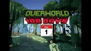 Surviving a fantasy world (Day 1) (Minecraft 100 Days fantasy)