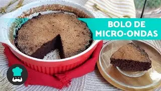 BOLO de MICRO-ONDAS de CHOCOLATE 🍫 (Sobremesas Fáceis e Rápidas SEM FORNO)