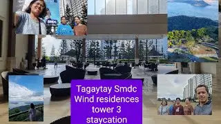 Tagaytay Smdc wind residences 3 stay w/ park restaurant to eat taal view & starbucks & diners bulalo