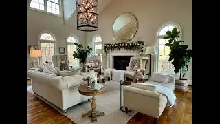 Spring Decorate with Me 2023 | Spring Mantel Decorating with Garland | Spring Home Tour 2023
