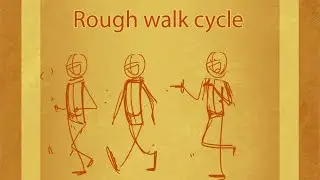 Animating a traditional walk cycle from reference.