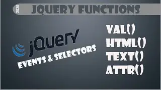 JQuery functions val(), text(), html(), attr() with example