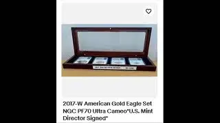 2017-W American Gold Eagle Set NGC PF70 Ultra Cameo*U.S. Mint Director Signed*