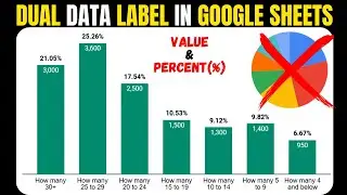 Display Both Percentage % & Value in Google Sheets Column Charts