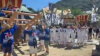 2026年　7月26日　兵庫県洲本市由良「夏越し祭」永結会　神輿　だんじり練り