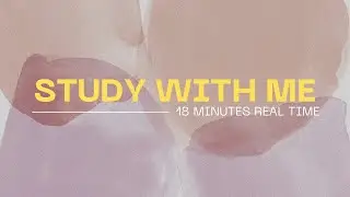 study with me👩‍🏫: background noise, real time, at night