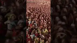 Egyptian army vs Medieval Knights & Archers invasion 