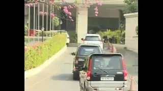 TELANGANA CM KCR CONVOY AT ITC KAKATIYA