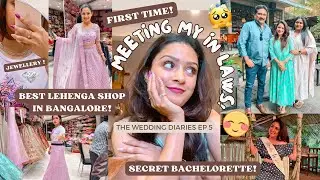 best lehenga shop in Bangalore, meeting my in-laws, manthrakodi shopping, bachelorette, etc! Ep:5