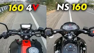 2024 Pulsar NS 160 vs Apache 160 4V Ride Comparison Review - Which one is Best 160cc Bike?