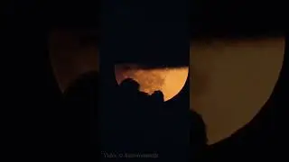 Lunar eclipse behind the clouds #shorts