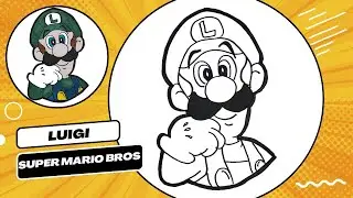 Comó dibujar a Luigi de Super Mario Bros | Paso a paso