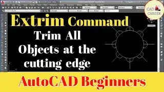 EXTRIM command in AutoCAD | Saving Time by using EXTRIM command | Autocad Tutorials | 