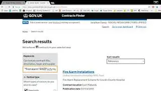 Searching for tenders using Contracts Finder help guide by Winning Tenders