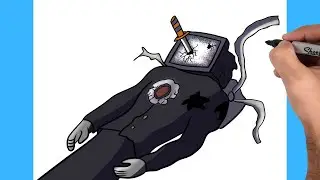 COMO DIBUJAR A TV MAN HERIDO SKIBIDI