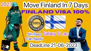 Free Work Visa for Finland without any Job Experience Cleaning Jobs Finland 2023. Salary 5 Lac