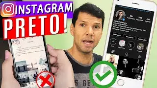COMO DEIXAR O INSTAGRAM PRETO! RÁPIDO e FÁCIL - Melhor dica!#