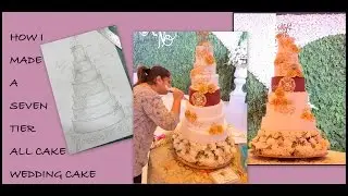 How I Made a 7 Tier Wedding Cake | Huge Tired Cake