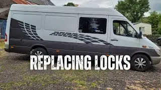 Mercedes Sprinter Door Lock cylinder removal / replacement | Vanlife