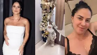 Graciele Larceda chegar em casa com o Zezé/A Graciele mostrar a decoração de Natal na sua casa