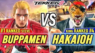 T8 🔥 Buppamen (#1 Ranked Steve) vs Hakaioh (#4 Ranked King) 🔥 Tekken 8 High Level Gameplay