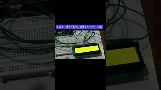 LCD Display without I2C #education