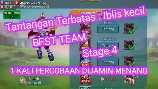 Tantangan terbatas iblis kecil (tipuan vs tipuan) stage 4-Lords Mobile