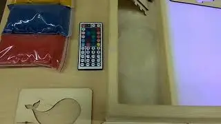 Световой планшет для рисования песком.