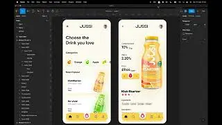 Food or Fruit drink ordering app and use autolayout effectively in Figma 2022
