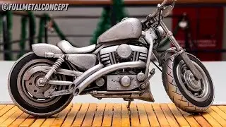 Harley Davidson IRON 883 - Miniatura feita a mão