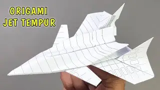 Origami - Cara Buat Pesawat Jet Tempur dari Kertas