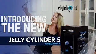 JELLY CYLINDER 5 - THE COOLEST, MOST INNOVATIVE, HOME JELLYFISH AQUARIUM - JELLYFISH ART