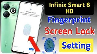 Infinix smart 8 hd fingerprint screen lock | fingerprint lock setting in Infinix/fingerprint sensor