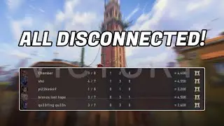 THE ENTIRE TEAM DISCONNECTED IN RANKED VALORANT!!