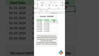 Excel Date Wizardry: Navigate Time with DAYS360 Function! ⏰📊✨