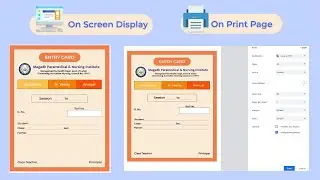 HTML & CSS Form Design on Screen and Print Page