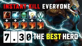 Dota 7.30 huskar instant kill any hero 10580HP hero die in 1 sec. 7.30 the best hero.