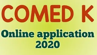 COMEDK UGET 2020 Online application. Step by step from fill-up guide in hindi.