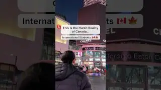 Harsh Reality for International Students in Canada 🇨🇦 | Study in Canada | Canada Jobs #shortvideo