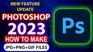 Photoshop 2023 - How to Save JPG, JPEG, PNG File Save Photoshop Image As JPEG in ONE key/click 🍎