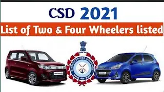 CSD Canteen Car Price list 2021 | CSD Bike Price list 2021 | CSD Car and Bike Price list 2021