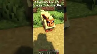 DAY 1 of MINECRAFT COBBLEMON and i've found a FLAREON!  #minecraft #cobblemon #pokemon