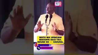 🤝 hakuna watu wa upinzani wafanye kazi Yao.