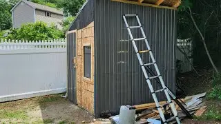 🔥We Built a 6ft x 8ft Shed from Scratch🔥Part 1 #dtf #tshirt #heatpress #DTF #diy #sublimation #HTV
