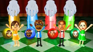Wii Party Minigames - Bowser vs Gabriele vs Elisa vs Hiromii ( Master Difficulty )