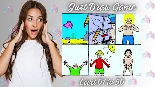Just Draw Game | Level 01 to 50 | SB Gaming
