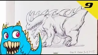 Daily Monster Sketch Journal - Day 9