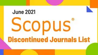 June 2021 Scopus Discontinued List